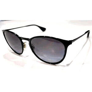 Ray Ban RB3539 002/T3 Black Round Gray Polarized Sunglasses 54-19 145 SL